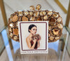 Brown Crystal Clutch