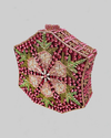 Pink Snowflake Crystal Clutch