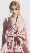 Pink Bow Coat