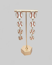 Baseball Drop Earrings