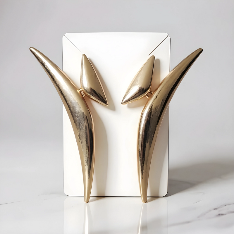 Modern Gold Earrings