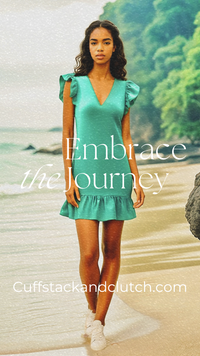 Green Ruffle Mini Dress