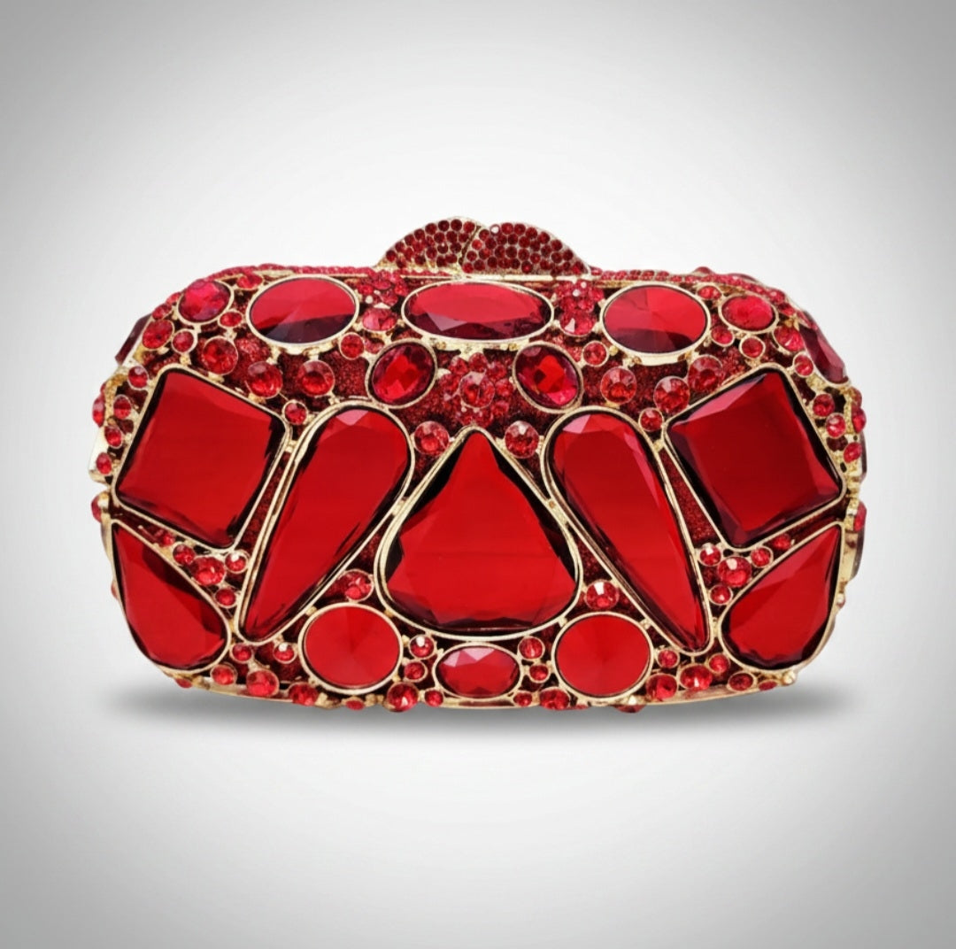 Red Crystal Clutch