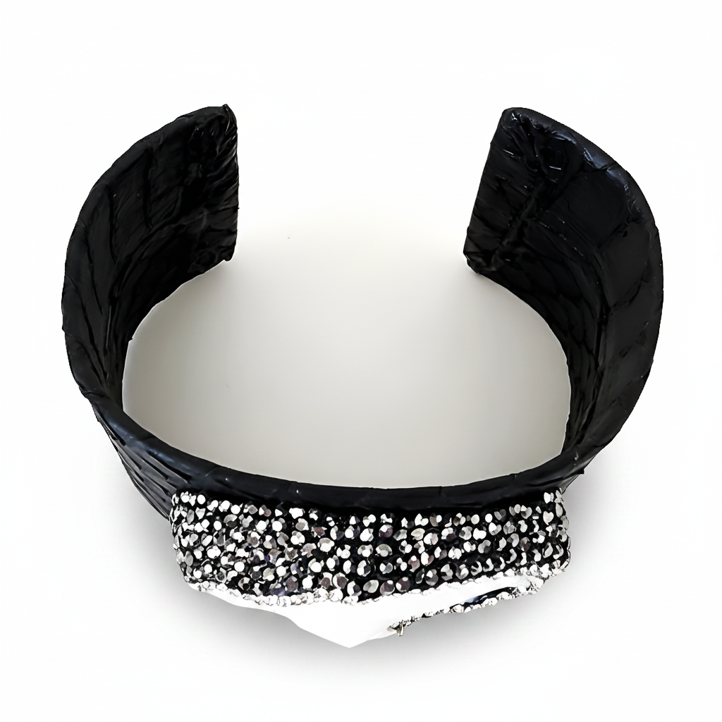 Black Pearl Cuff Bracelet