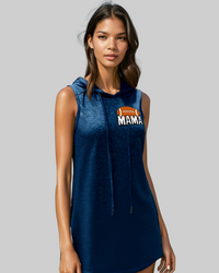 Navy Football Mama Hooded Dress