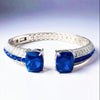 Sterling Silver Sapphire Cuff Bracelet