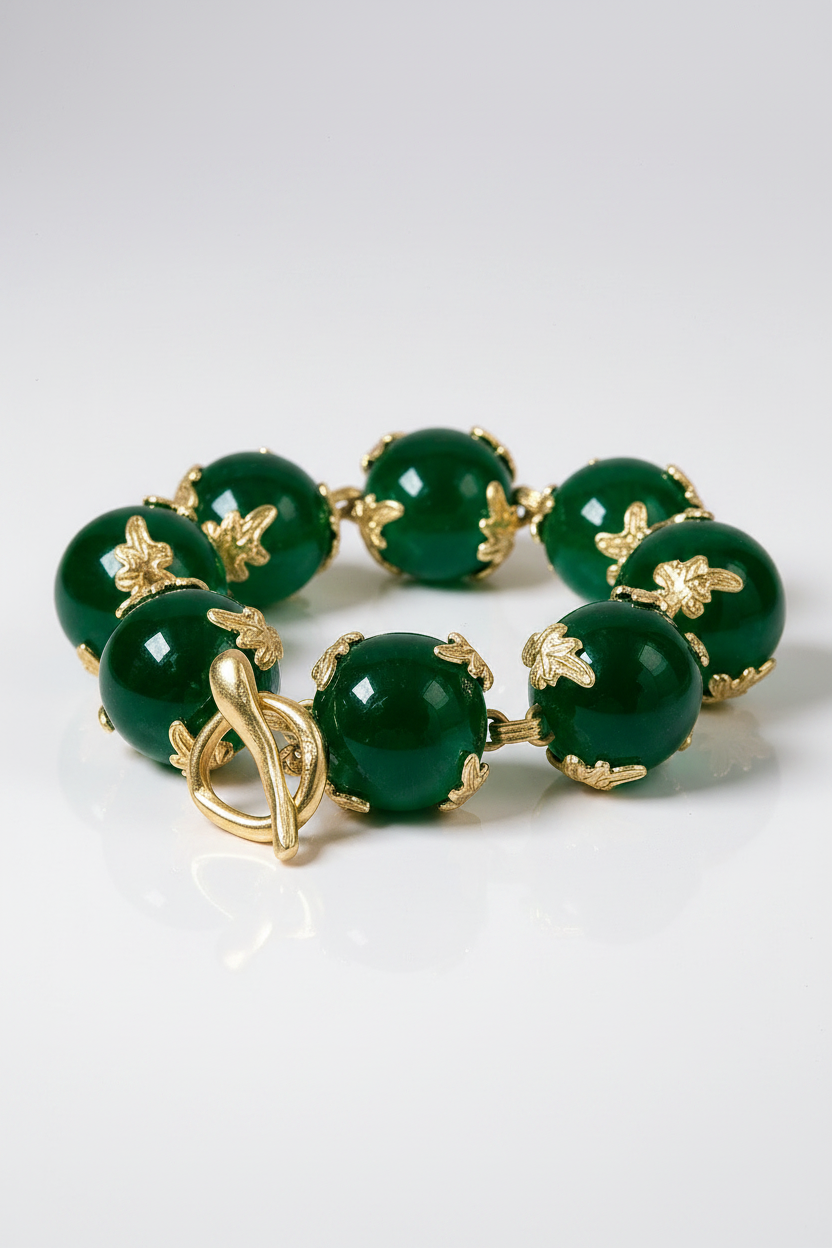 Green And Gold Bracelet