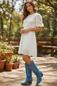 Light Blue Cowboy Boots