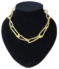Goldtone Paperclip Necklace