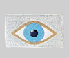 Silver Evil Eye Clutch