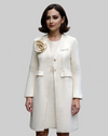Ivory Satin Dress Coat