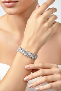 Sterling Silver Diamond Bracelet