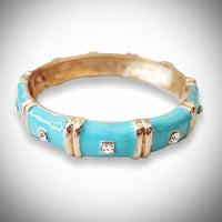 Light Blue and Gold Bracelet