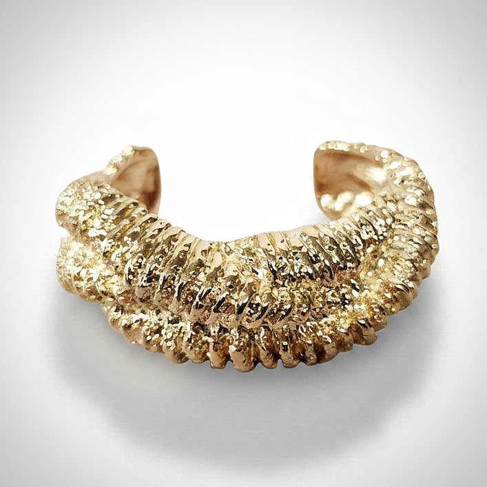 Gold Twist Cuff Bracelet