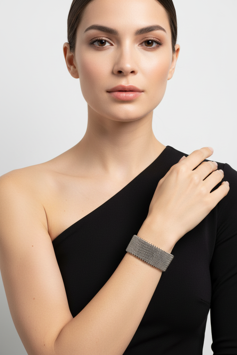 Silvertone Cuff Bracelet
