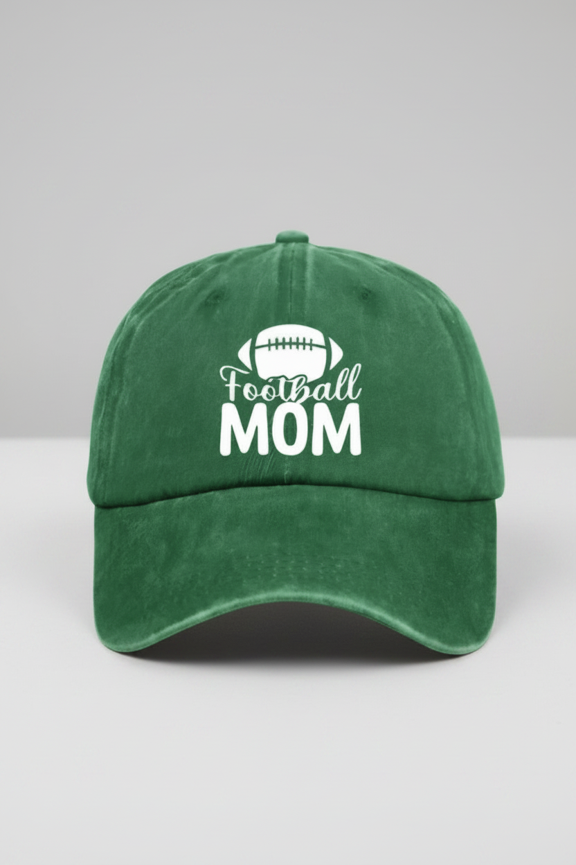 Green Football Mom Hat