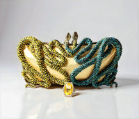 Snake Crystal Clutch and Sterling Silver Citrine Ring