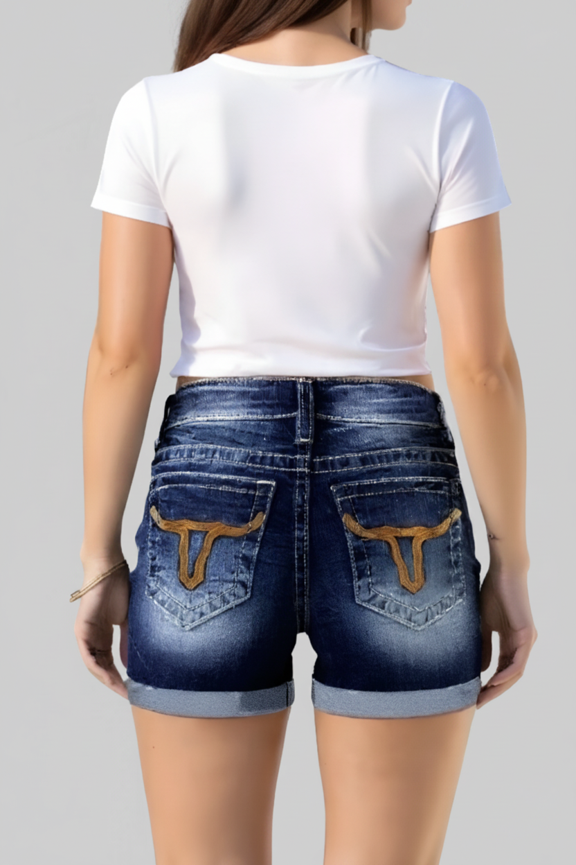 UT Hook'em Horns Jean Shorts