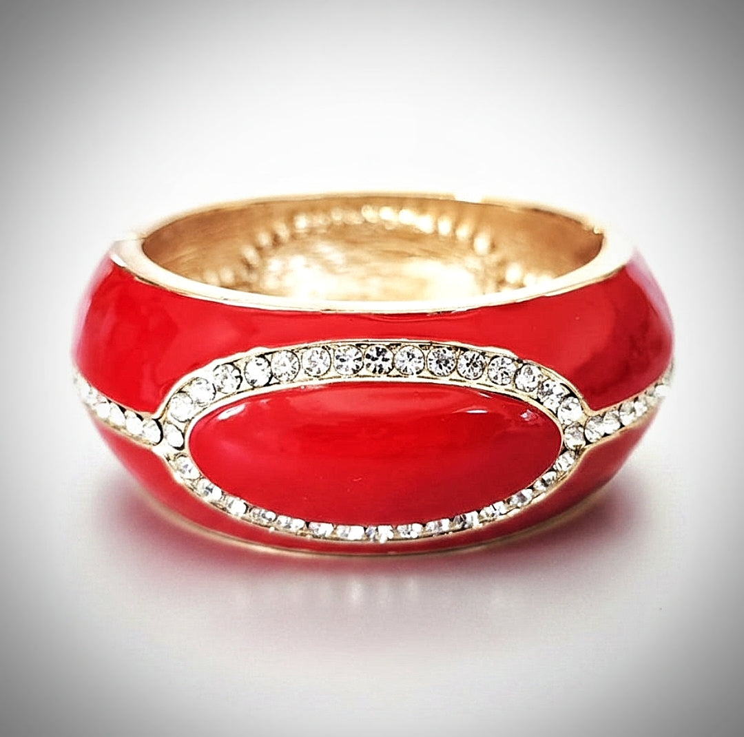 Red Diamond Resin Bracelet
