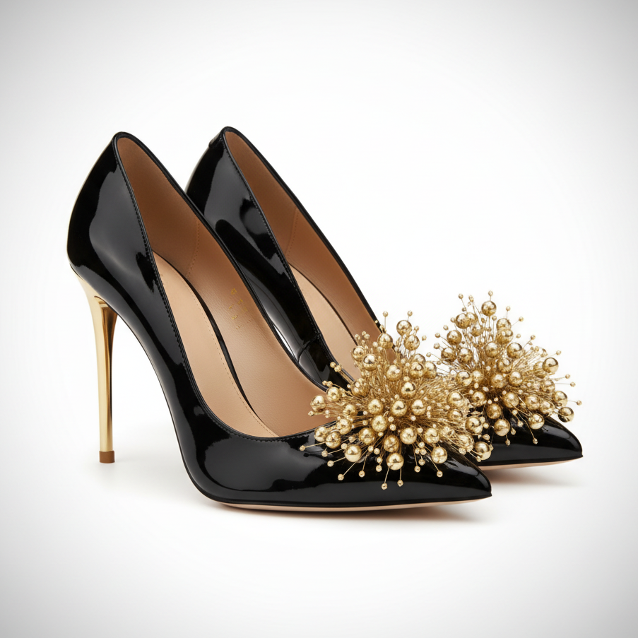 Gold Shoe Ornaments