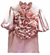 Pink 3D Flower Blouse