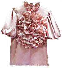 Pink 3D Flower Blouse