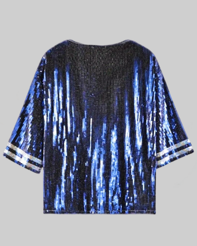 Dallas Cowboys Blue Sequin Shirt