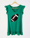 Green Sequin Football Mini Dress