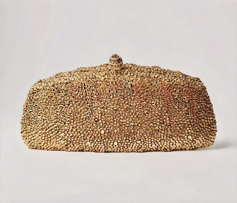 Gold Crystal Clutch