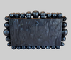 Black Bubble Trim Resin Clutch