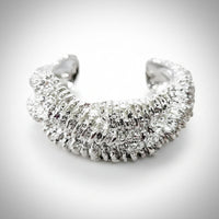 Silver Twist Cuff Bracelet