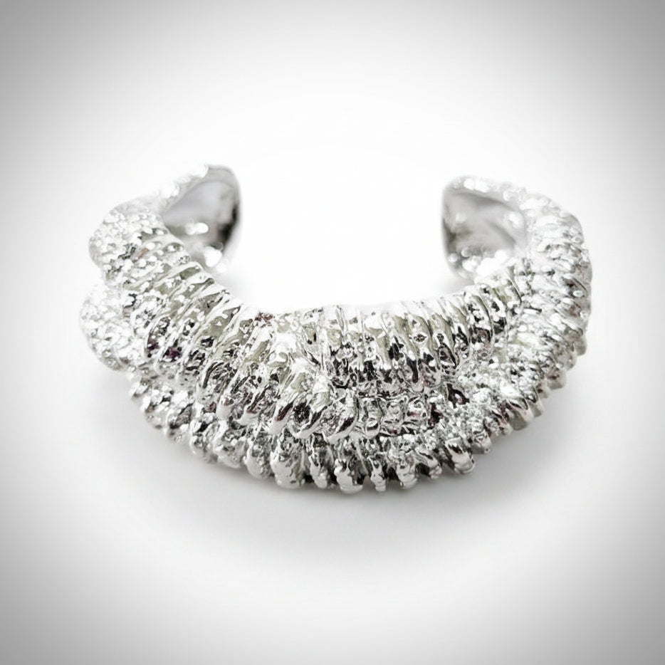 Silver Twist Cuff Bracelet