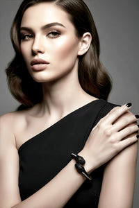 Black Snake Cuff Bracelet