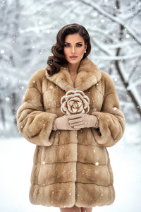 Gold and White Crystal Flower Clutch