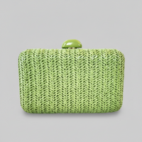 Green Ratan Clutch