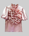 Pink 3D Flower Blouse