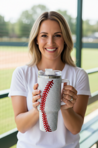 Baseball Crystal Tumbler, 40 oz