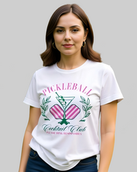Pickleball Cocktail Club Tshirt