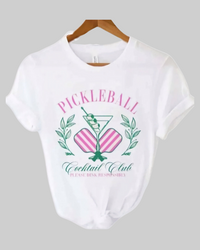 Pickleball Cocktail Club Tshirt