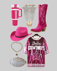 Dallas Cowboys Hot Pink Sequin Shirt