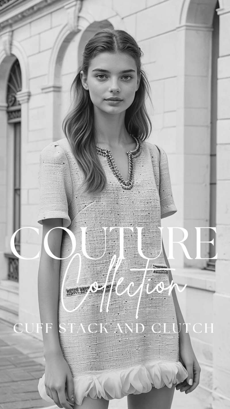 Silver Embellished Ivory Mini Dress