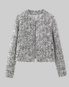 Silver Sequin Embellished Jacket