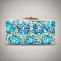 Blue Flower Clutch