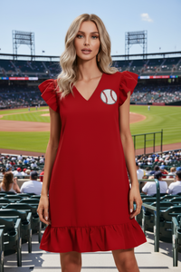 Red Baseball Dress