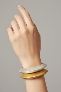Silver and Gold Bangle