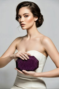 Purple Crystal Clutch