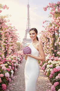 Pink Flower Clutch