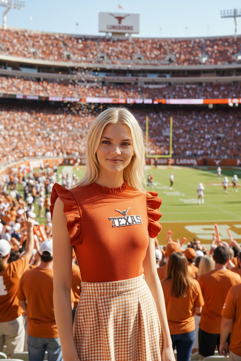 University of Texas Orange Top and Skirt