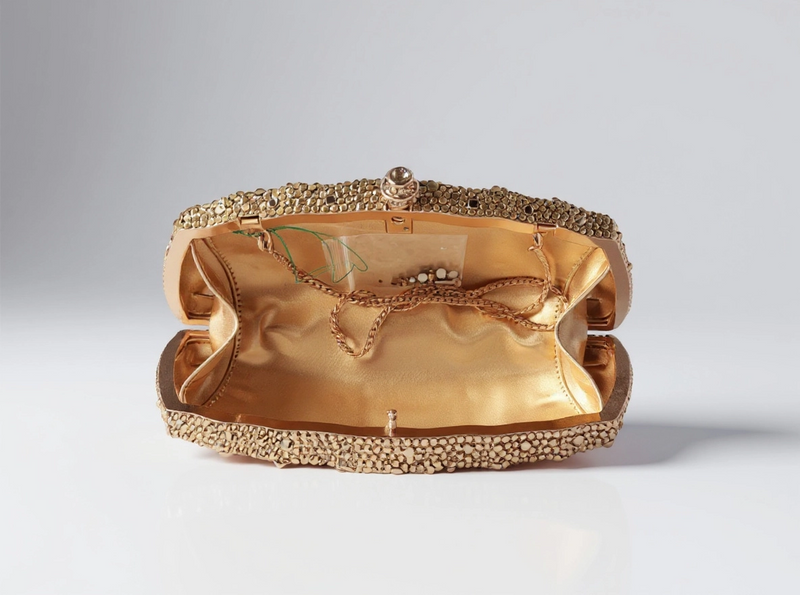 Gold Crystal Clutch