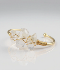 White Crystal Cuff Bracelet